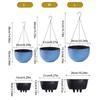 European Style Honeycomb Pattern Imitation Rattan Hanging Hanging Plastic Flower Pot Hanging Pot Indoor Hanging Basket