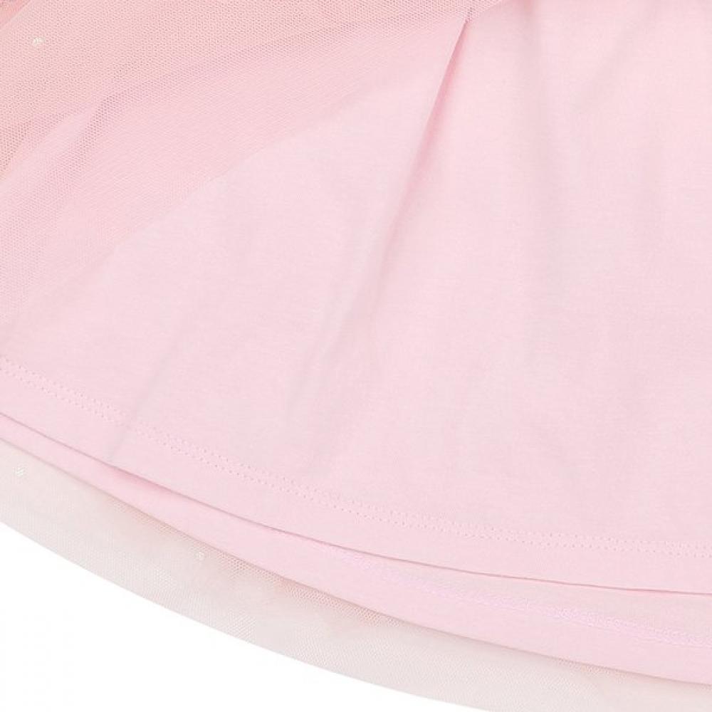 French Cat Pink Ribbon Embroidery Shaw Dress Q64dso012p1