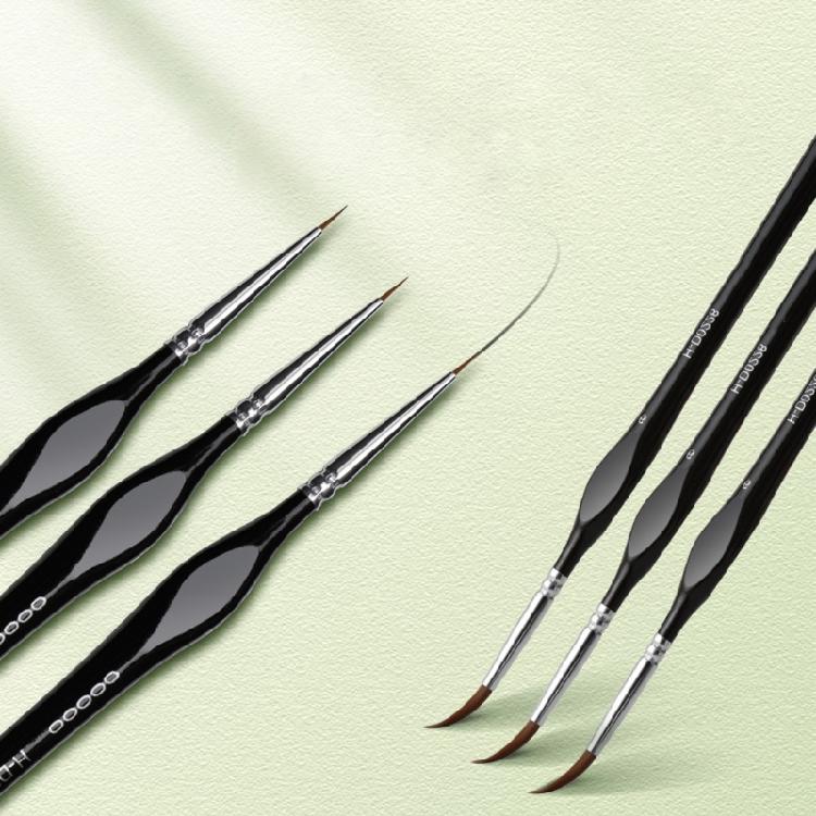 11 Pcs Fine Tip Paint Brush Set Miniature Painting Brushes Small Drawing Brush Detail Paint Brushes
