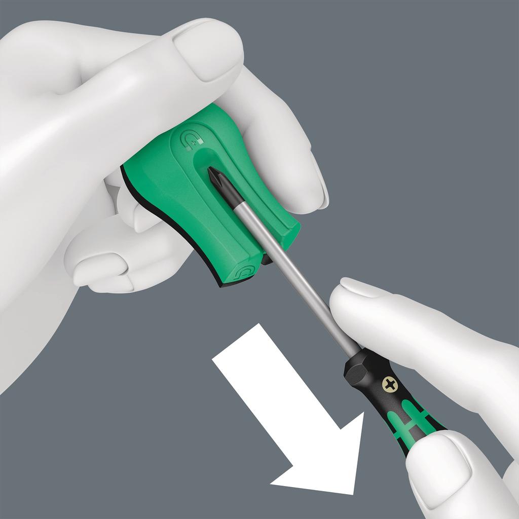 WERA Set mit Schaumstoff Enthält Sechskant Torx Klebeband und Magnetisierer 20-teilig L-förmig Hex-Plus Einsätze Stange Schraubenschlüssel Maß, (150140)
