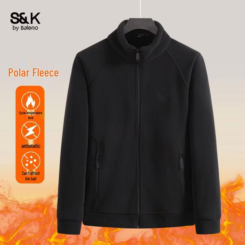 Baleno Men s S&K Thick Fleece-Lined Stand Collar Jacket 5XL