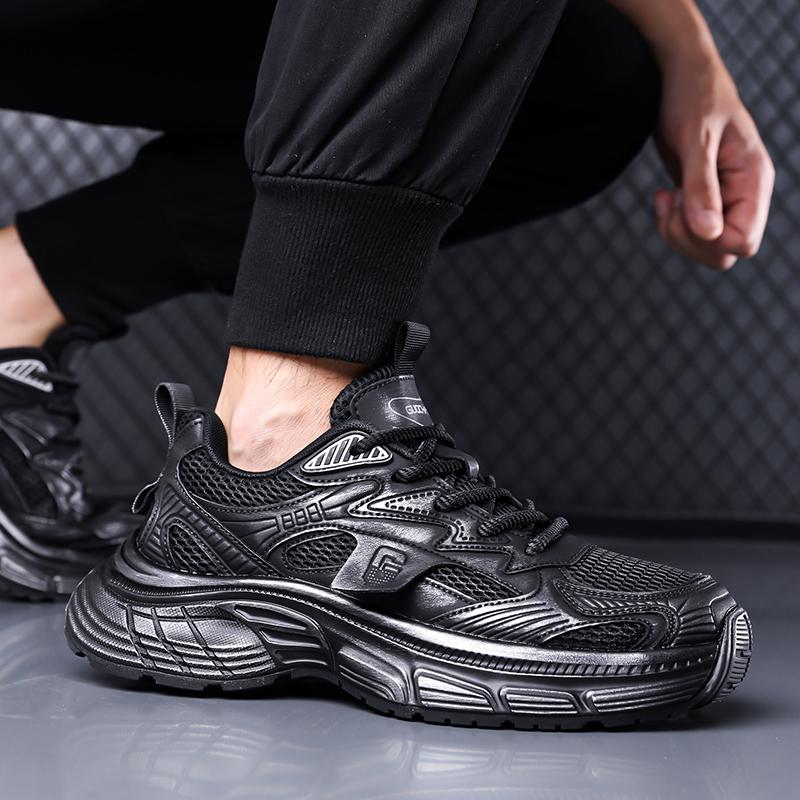 Men Casual Sports Shoes ThickSole Fashion Men's Thick Soled Height Increasing Dad Retro Vintage Style Fashionable Versatile