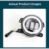 3.5/4inch Led Car Fog Lamp Assembly White Yellow Ring For Offroad Vehicle Driving Lights 10-30V Car Angel Eyes Fog Lamp Replace