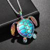 Fashion Pop Punk Lucky Gift Personality Fun Baby Turtle Necklace Longevity Turtle Hip Hop Holiday Pendant Jewelry