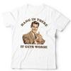 Hang In There It Gets Worse Unisex T Shirt Funny Retro Vintage Slogan Birthday