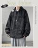 Long Sleeve Plus Loose with Pullover [foveitaa] Men's Hoodie, Sizes, Fit, Simple, Stylish, Tie-Dye Design, Hooded, Spring, Autumn, Winter, Outdoor,