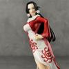 Anime One Piece Glitter Glamours Cheongsam Boa Hancock Girl PVC Action Figure Standing Posture Doll Ornament Model Toys