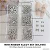 Approximately 150 Pcs DIY Manicure Nail Charms Gold Silver Color Nail Art Decorations