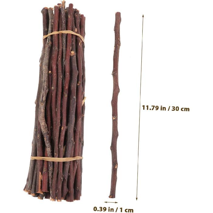 COHEALI 50pcs Natural Wooden Log Branches & Sticks for Decoration
