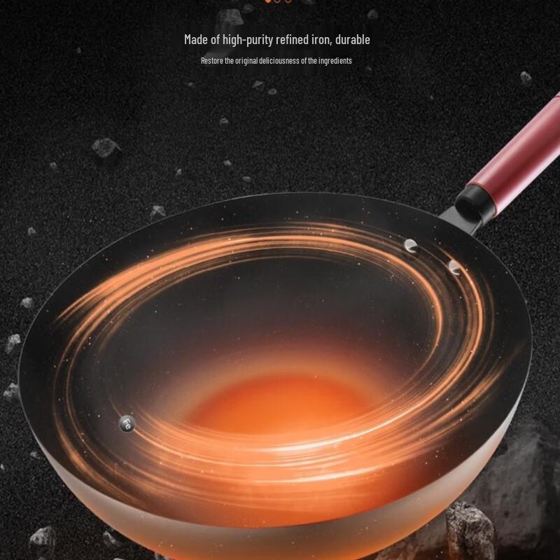 Aishida Żeliwna Wok Bez Powłoki