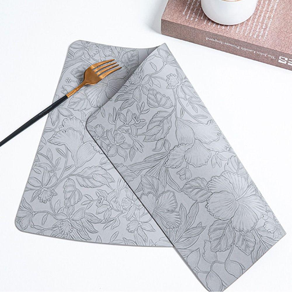 Anti Slip Dining Table Place Mats PU Leather Table Protective Pads New Placemats  Hotel
