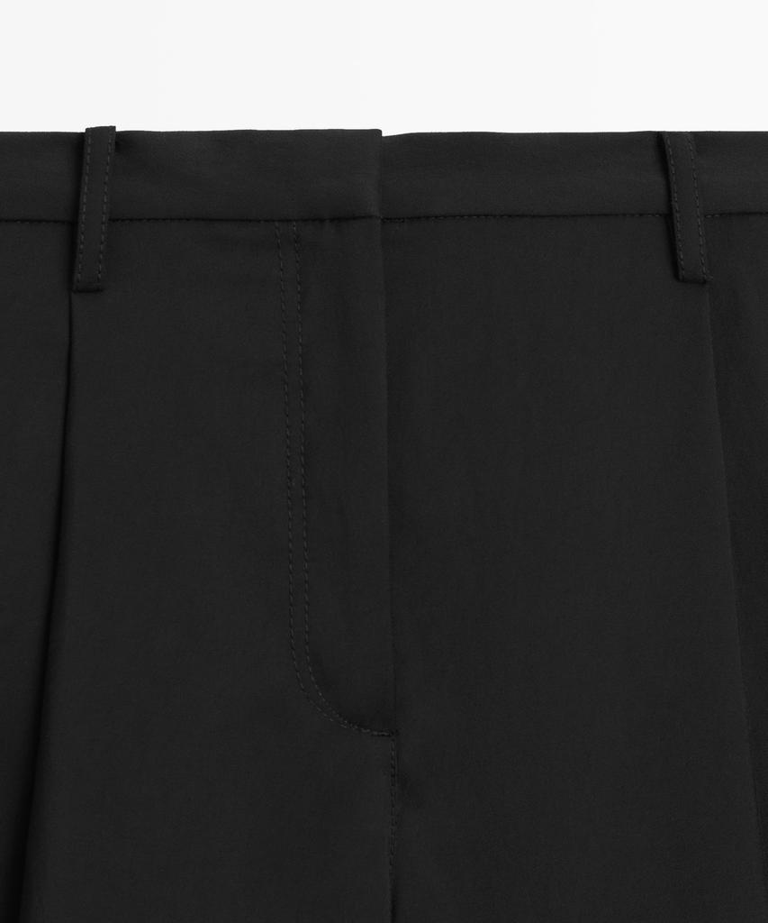 Masimodutti Crop Wide Leg Fluid Pants