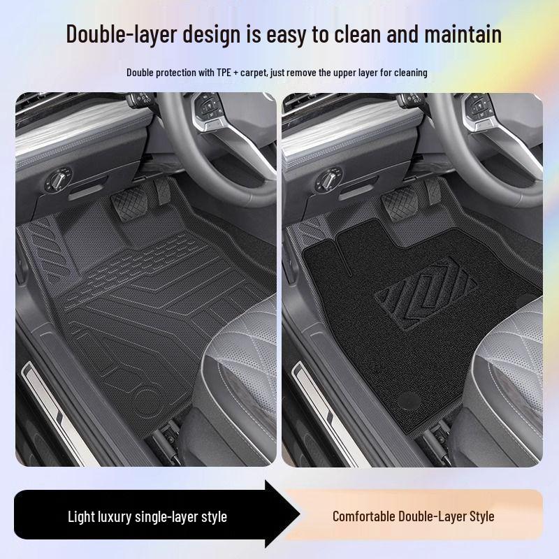 Customized TPE Floor Mats for Changan EADO PLUS, Surround Design with Rice Grain Pattern for EV Zhishang XT