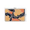 New Non-Slip Bath Mat Microfiber Quick Drying Bathroom Rug Washable Abstract Leaves Shower Blanket Home Bathroom