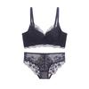 Ladies' underwear gathers without steel rims, small breasts, not empty cups, lace, pure desire bra set 8133, light pressure, thin breasts.
