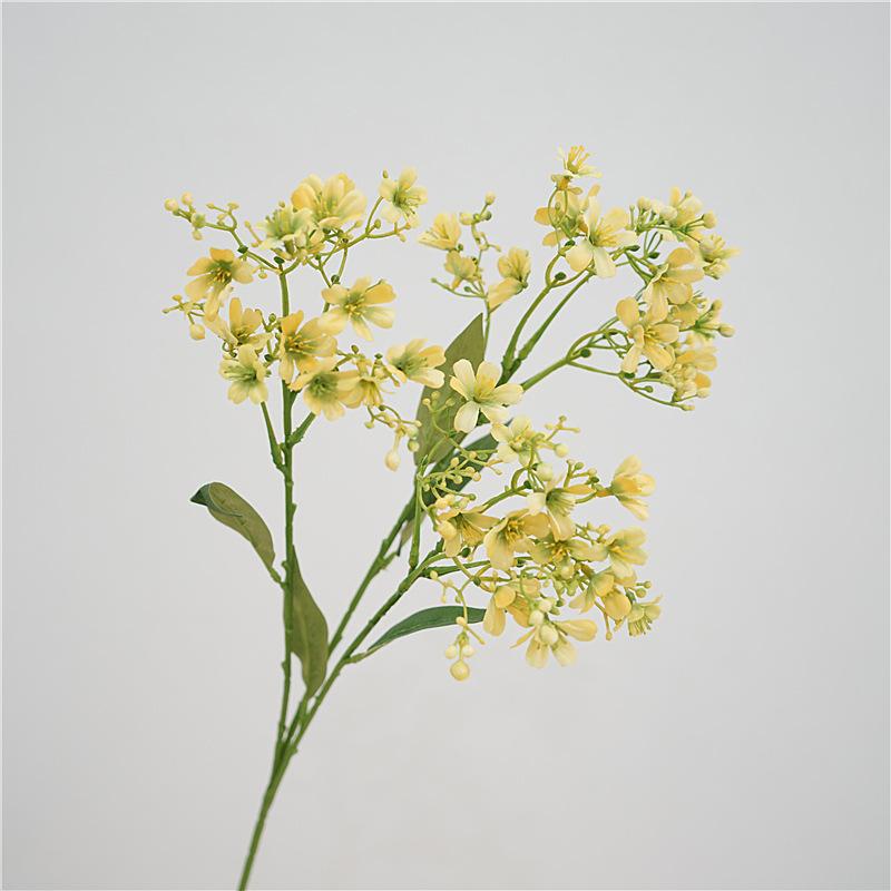 Small Fresh Simulated Flower Single Branch Ruixiang Flower Home Table Flower Decoration Bride Holding Bouquet with Flower