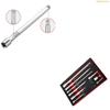 K1AE 9 Piece Socket Extension Bar Set Spring Loaded Detent Ball Socket Adapters Tool for Automotive Repair & Maintenance