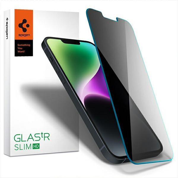 Sichtschutzglas für iPhone 13 / 13 Pro Spigen - 9H, Full Cover