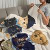 Mode P-Polo B-Bären Luxusdecke Weich Bequem Nickerchen Plüsch Geeignet für Wohnzimmer Büro Schlafzimmer Geburtstag Zuhause Kindergeschenk