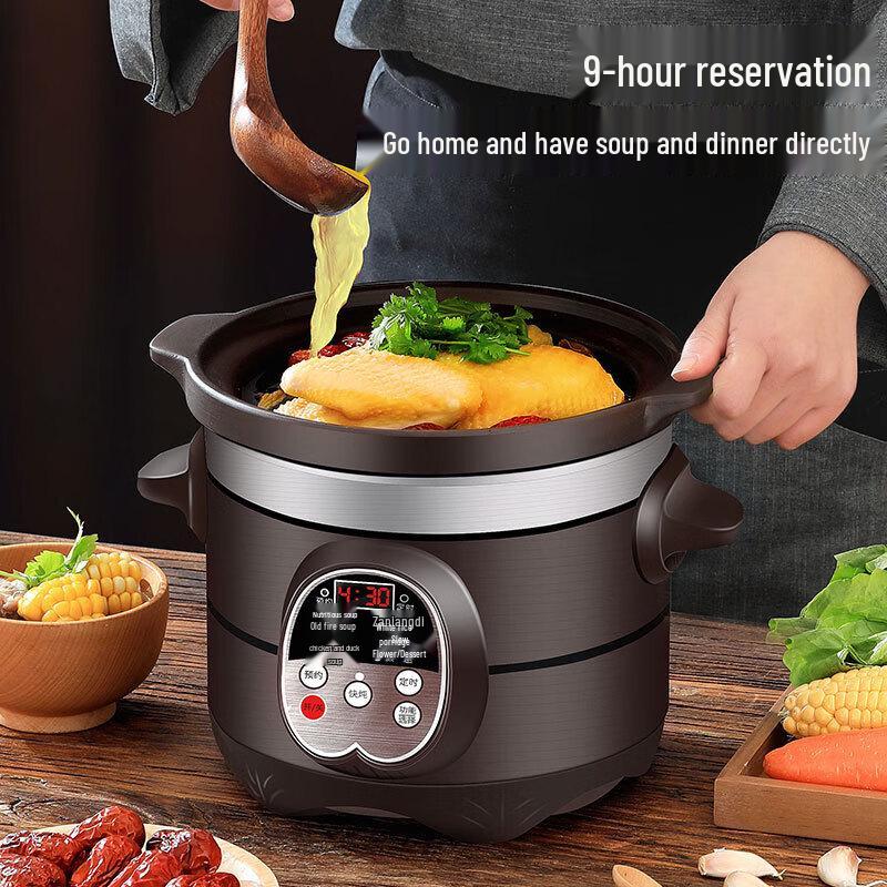 Automatic Ceramic Electric Stew Pot, 3L