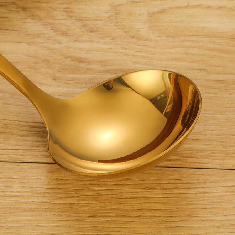 Ruhan Titanium Gold Stainless Steel Kitchen Utensil Set