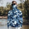 Lightweight Hooded Sun Protection Shirt Full Face Cover Long Sleeve Rash Guard Shirt for Outdoor Activities Breathable Quick Dry