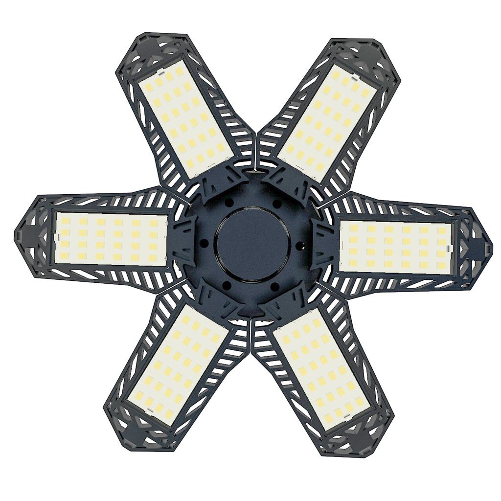 3/6/7 Adjustable Panel  Deformable LED Garage Light  LED Bulb Night Lamp for Workshop Warehouse Shop E26/E27 Ceiling Lighting