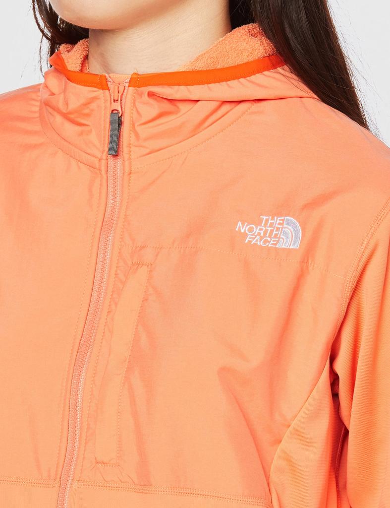 The North Face Riverside Relax Pile Dusty Coral Size M Hoodie, Women's, Fabric, Moisture-Wicking, Stretch, Orange,
