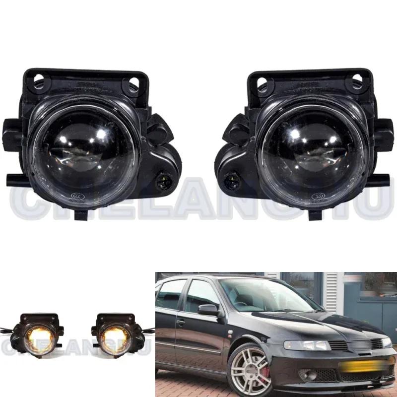 

For Seat Leon Cupra R 2002 2003 2004 2005 2006 Pair Left+Right Front Foglights Lamp With Halogen Bulbs 4B0941699 4B0941700