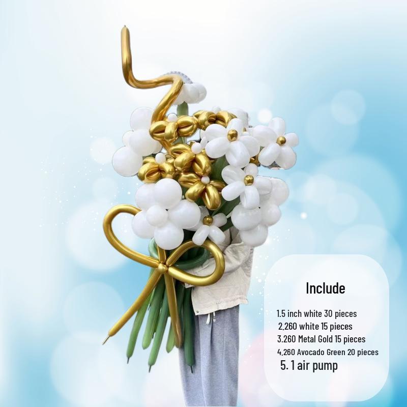 DIY Lily & Sunflower Balloon Kit: Wind Chime & Daisy Weaving