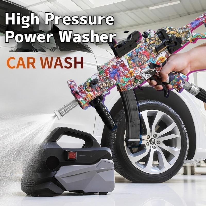 High Pressure Power Washer Gun for Car Wash Quick Connect Plug for Foam Cannon & Garden Hose, Professional Car Cleaning Tool