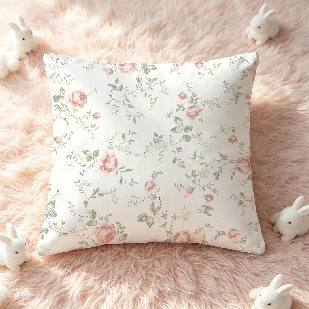 Art Petal Illustration Cushion Cover Pillow Multisize Short Plush Pillow Cute Simple Style For Living Room Bedroom Birthday Gift