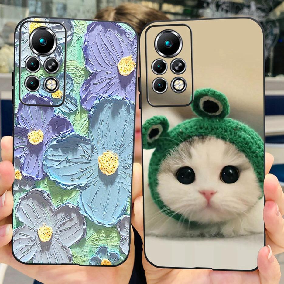 For Infinix Note 11 Pro Case X697 Cute Painted Back Cover Soft Silicone Phone Cases For Infinix Note 11 Note11 Pro Fundas Bumper