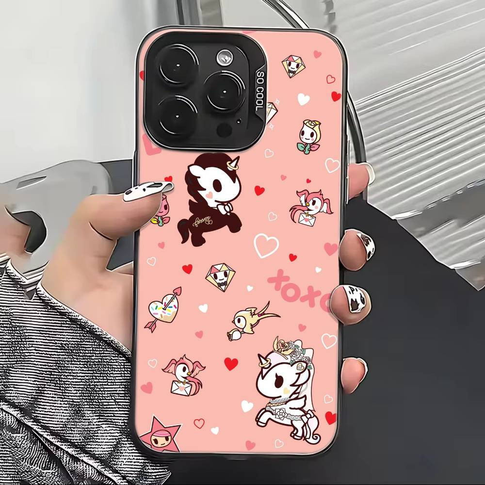 

Japan T-Tokidokis Phone Case For iPhone 17,16,15,14,13,12,11 Plus,Pro Max,XS,Colorful Silver Phone case Funda Cover iPhone13Pro
