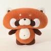 Happy Big Face Animal Series Plush Toys Fluffy Squirrel Raccoon  Red Panda Kitten Shiba Inu Doll Soft Throw Pillow Pretty Decor