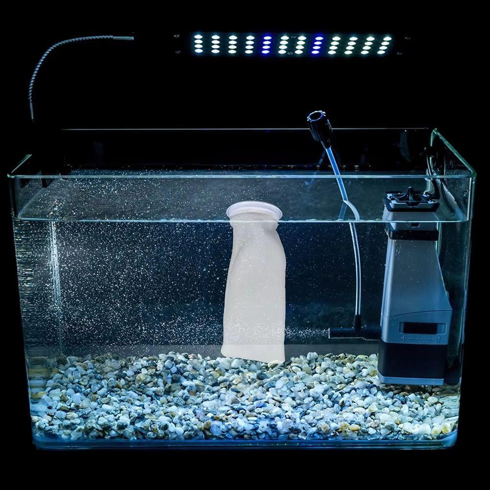 Reusable Aquarium Filter Bag Dry and Wet Separation Anti-overflow Fish Tank Filter Cotton Thickening with Frame