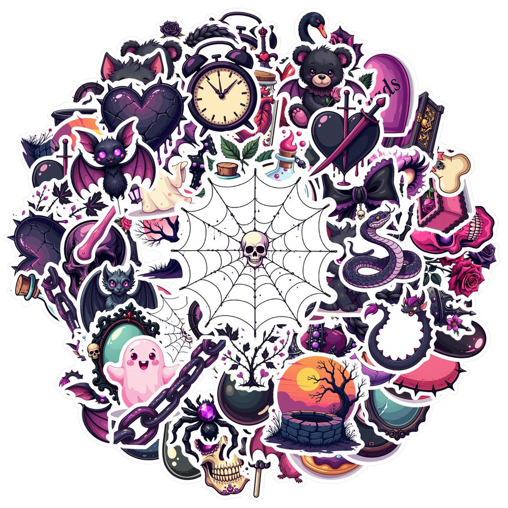 Cute Fantasy Decals Gothic Gothic Gothic Stickers Stationery Stickers For Suitcase Car Sticker
