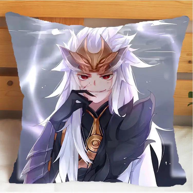 Arena of Valor Honor of Kings Bai Li Xuan Ce Pillow and Pillowcase Cushion Cover Double Sided Print Plush Throw Pillows 40x40cm