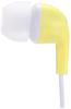 ELECOM CN300 Stereo Headphones, In-Ear, Balanced Sound Quality and Crisp Bass, Yellow, EHP-CN300AYL