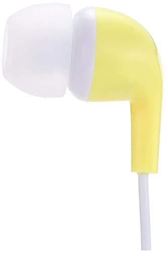 ELECOM CN300 Stereo Headphones, In-Ear, Balanced Sound Quality and Crisp Bass, Yellow, EHP-CN300AYL