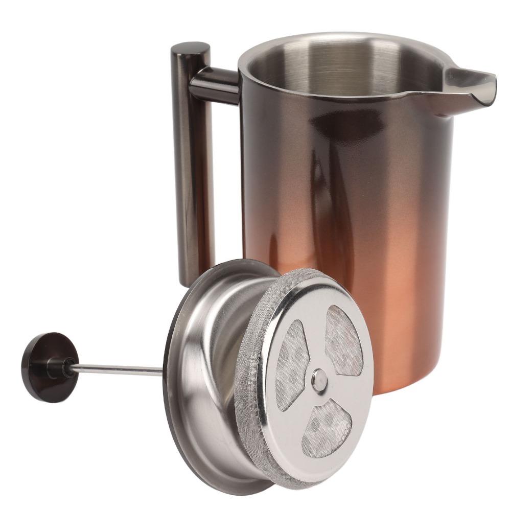 Gradient Ramp Design French Press Coffee Maker Tea Press Pot For Outdoor Travel