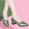 Frauen Mode Süße Komfort Frühling Slip auf High Heel Schuhe Damen Casual Hohe Pumps