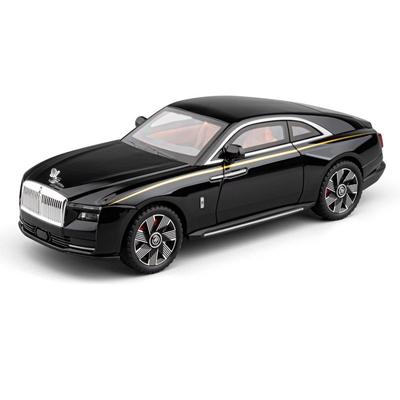 1/24 Rolls Royce Spectre Alloy Luxy New Energy Modello di auto pressofuso in metallo Giocattolo Veicoli di ricarica Modello di auto Suono e luce Regalo per bambini