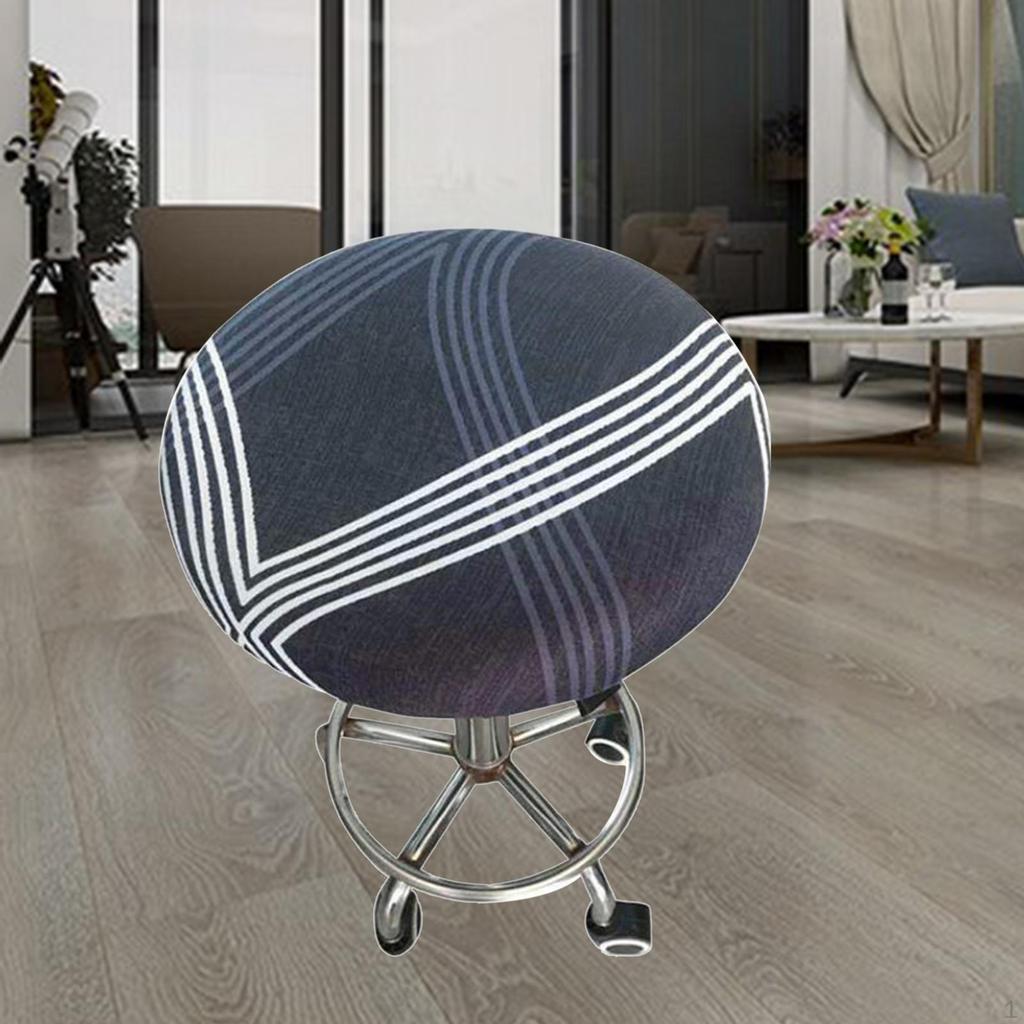 Stool Covers .11-16" Small Round Upholstered , Washable Dustproof Barstool Seat Slipcover