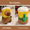 Capybara Plush Backpack & Cute Doll Hat - Small/Medium Sizes