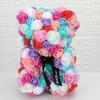 Romantic Valentine's DayCreative Eternal Flower Rose Bear Christmas Gift Rose Bear Hug Bear Wedding Flower Decoration Gift LS