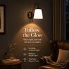 Milky White Glass Wall Sconce Light 110-220V Wall Mounted Lamp Wall Light Fixture  Living Room