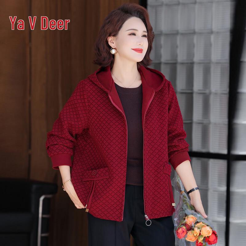 Женская клетчатая куртка с капюшоном большого размера Yalu XL