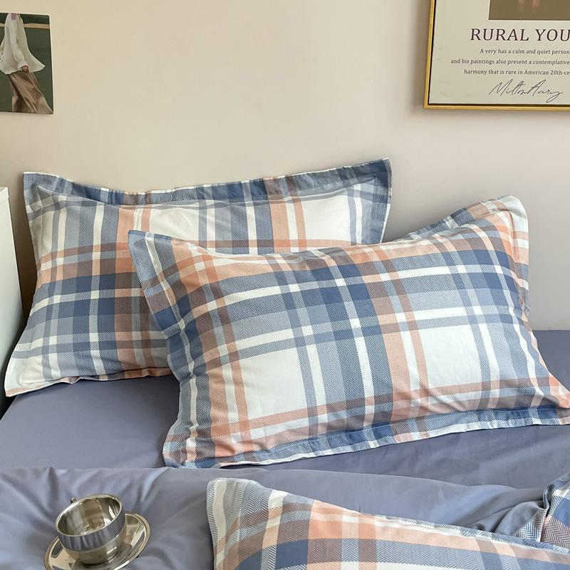 2pcs 100% Cotton Pillowcases, Soft & Breathable,Comfortable for Bedroom or Guest Room, Guest Room Bedding | Classic Design | Envelope Closure