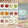 250ml Mini Rechargeable Garlic Chopper and Meat Grinder, Durable and Sturdy, Suitable for Crushing Garlic, Chili, Onions, Minced Meat, Nuts, and More